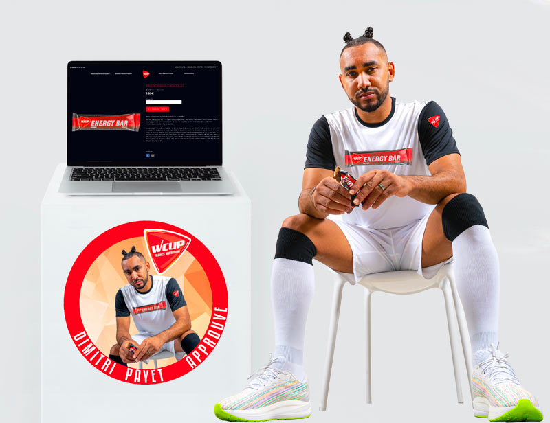 Dimitri Payet sa barre énergetique Energy bar wcup france nutrition énergie pour les sportifs